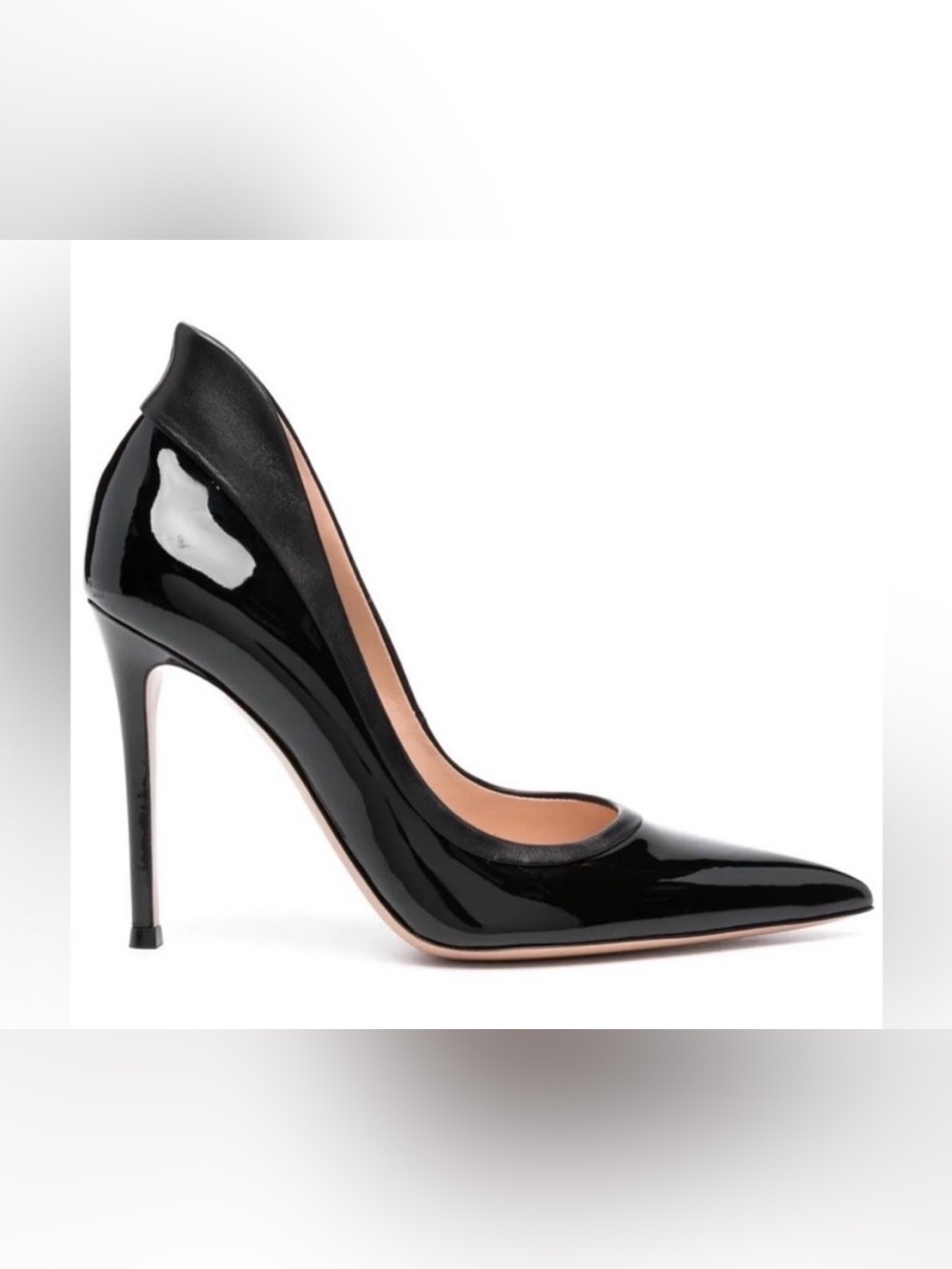 Gianvito Rossi Tuxedo 100mm Leather Pumps/7.5